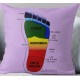 Reflexology Foot Pillow Cover